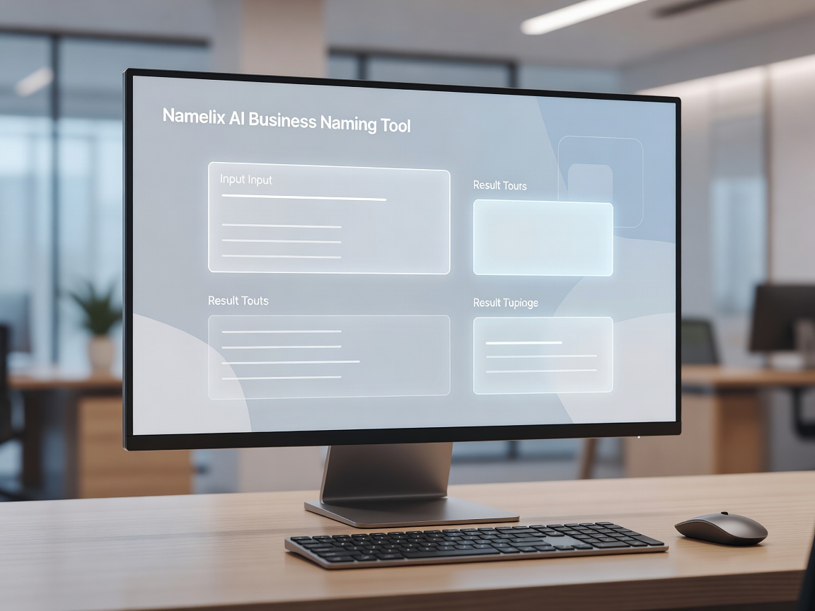Namelix AI Business Naming Tool Interface Dashboard